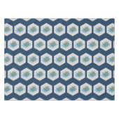 幾何日本の百合花柄 テーブルクロス (正面(横))