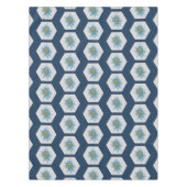 幾何日本の百合花柄 テーブルクロス (正面)