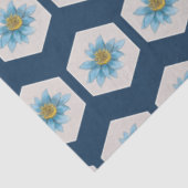 幾何日本の百合花柄 薄葉紙 (詳細)