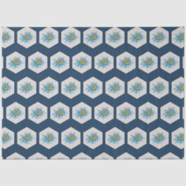 幾何日本の百合花柄 薄葉紙