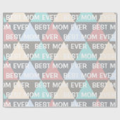 幾何最高のモダン母 ラッピングペーパー (フラット)