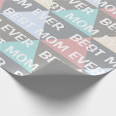 幾何最高のモダン母 ラッピングペーパー (角)