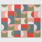 幾何模様ギフトラッピング紙 ラッピングペーパー (フラット)