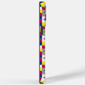 幾何模様明るい赤紫色レモンの黄色の青の名前 Case-Mate iPhoneケース (裏面 / 右)