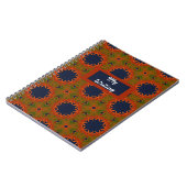 幾何模様秋色手帳 ノートブック (左側)