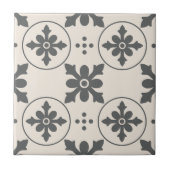 幾何模様装飾陶磁器タイル タイル (正面)