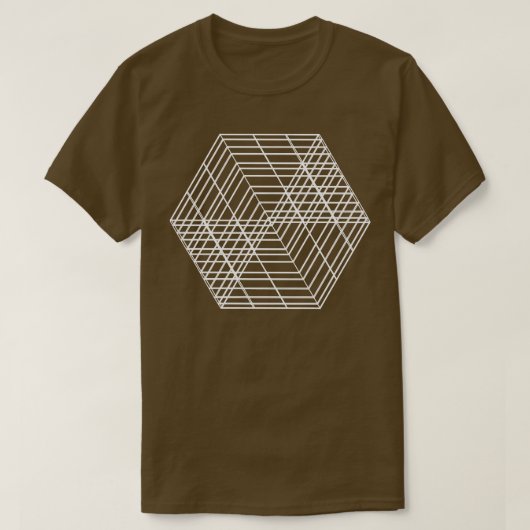 幾何正方形の形状デザイン1 Tシャツ (デザイン正面)