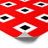 幾何正方形パターン ポスター (角)