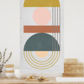 幾何法面展開III ポスター (キッチン)