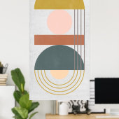 幾何法面展開III ポスター (ホームオフィス)