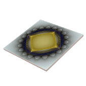 幾何白熱［赤熱］光を放つオーナメント タイル (側面)