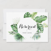 幾何目的地結婚式の予約記号 (裏面)