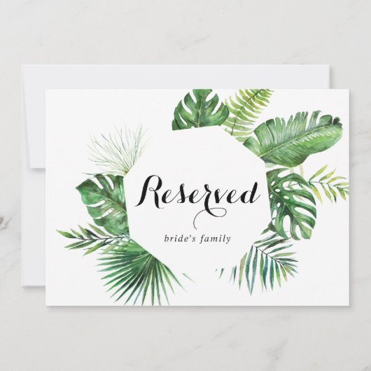 幾何目的地結婚式の予約記号 (裏面)