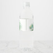 幾何目的熱帯結婚緑 ペットボトルラベル (裏面)