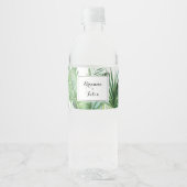 幾何目的熱帯結婚緑 ペットボトルラベル (正面)