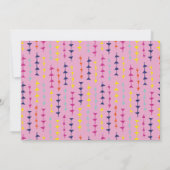 幾何矢印ベビーピンクノートカード ノートカード (裏面)