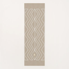 幾何矢印線のルックモカスタムノグラム ヨガマット