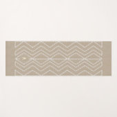 幾何矢印線のルックモカスタムノグラム ヨガマット (正面(横))