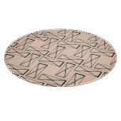 幾何矩形Xデザイン カッティングボード (角)