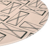 幾何矩形Xデザイン カッティングボード (角)