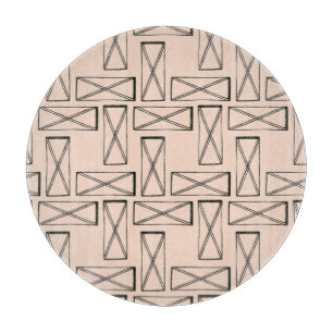 幾何矩形Xデザイン カッティングボード