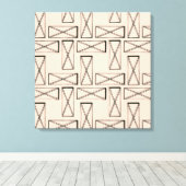 幾何矩形Xデザイン キャンバスプリント (インサイチュ (ウッドフロア))