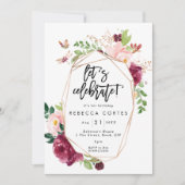 幾何祝フローラにしよう 招待状 (正面)