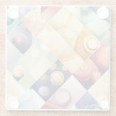 幾何級数 ガラスコースター (裏面)