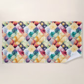 幾何級数 ビーチタオル (正面)