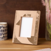 幾何素朴パターン レーザー彫刻フレーム (左)