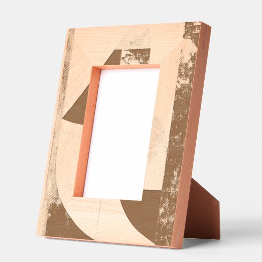 幾何素朴パターン レーザー彫刻フレーム (左)