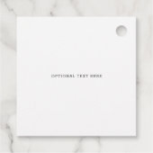 幾何素朴モダンオリーブの枝結婚の フェイバータグ (裏面)