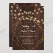 幾何素朴結婚式招待状 招待状 (正面/裏面)