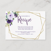 幾何紫フローラレシピ要求 エンクロージャーカード (正面)