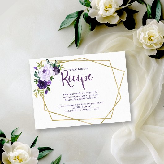 幾何紫フローラレシピ要求 エンクロージャーカード