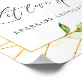 幾何結晶結婚のラブスパークル ポスター (角)