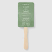 幾何結晶緑化結婚式 プログラム ハンドファン (裏面)