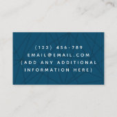 幾何線パターン仮想補助クリエイティブ 名刺 (裏面)