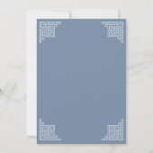 幾何縁どのイスラム教結婚徒 招待状 (裏面)