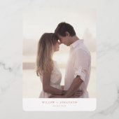 幾何縁ど箔招待状 箔招待状 (裏面)