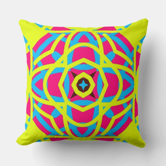 幾何織エレガント布プリントパターンデザインt クッション (正面)