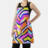 幾何芸術的カラフルパターン エプロン (インサイチュ)