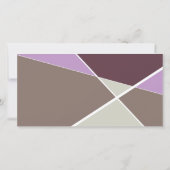 幾何芸術的色ブロック写真卒業 案内状 (裏面)