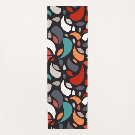 幾何葉の ヨガマット (正面)