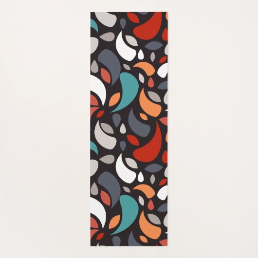 幾何葉の ヨガマット (裏面)