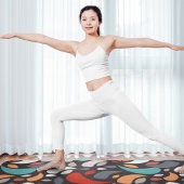 幾何葉の ヨガマット