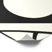 幾何葉的な自然パターン。 ポスター (角)