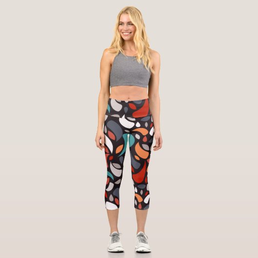 幾何葉 カプリレギンス (正面)