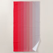 幾何赤勾配ビーチタオル ビーチタオル (正面)