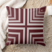 幾何赤角コーナーパターン クッション (ブランケット)